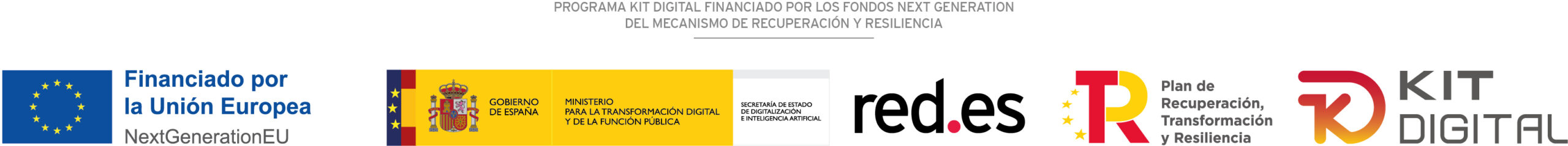 Financiado por la Union Europea NextGenerationEU - Kit Digital - Plan de Recuperacion y Resiliencia (PRTR)